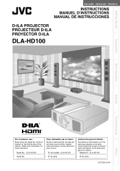 JVC DLA HD1 Instructions