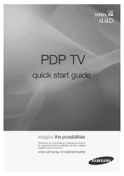 Samsung PL42A440P1D Quick Guide (easy Manual) (ver.1.0) (English)