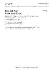 Xerox M118 Scan to E-Mail Quick Setup Guide