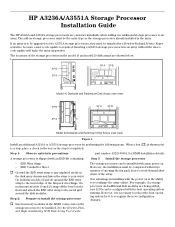 HP A3550A Storage Processor Installation Guide