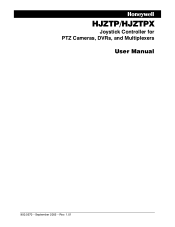 Honeywell HJZTP User Manual