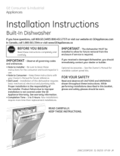 Hotpoint HDA3600RCC Installation Instructions
