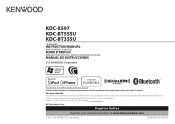 Kenwood KDC-BT555U Instruction Manual