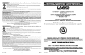 Lasko 1880 User Manual