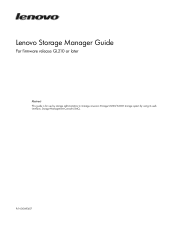 Lenovo Storage E1012 (English) Storage Manager Guide - Lenovo Storage S3200, S2200