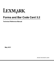 Lexmark C950 Forms and Bar Code Card Technical Reference Guide