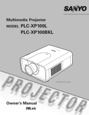 Sanyo PLC-XP100L Owners Manual