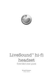 Sony Ericsson LiveSound hifi headset User Guide