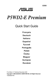 Asus P5WD2-E Premium Motherboard Installation Guide