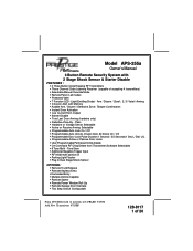 Audiovox APS255A Owners Manual