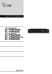 Icom IC-FR5000 Instruction Manual