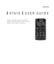 LG KT610 User Guide