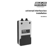 Lowrance Auto-Standby button Metal H1000 Universal Interface Box Installation Guide