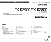 Onkyo TX-RZ800 User Manual