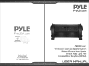 Pyle PBMSPG180 Instruction Manual