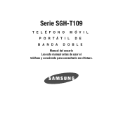 Samsung T109 User Manual (SPANISH)