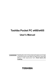 Toshiba PD400U-00002R User Manual