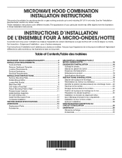 Whirlpool YWMH31017HS Installation Instructions