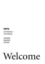 BenQ EW2420 User Manual
