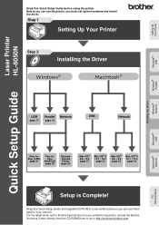 Brother International 8050N Quick Setup Guide - English