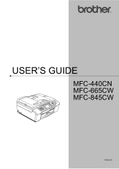 Brother International MFC 845CW Users Manual - English