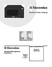 Electrolux EI24MO45IB-EI27MO45TS Wiring Diagram (English Español Français)