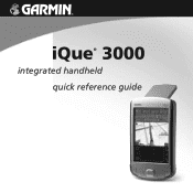 Garmin iQue 3000 Quick Reference Guide