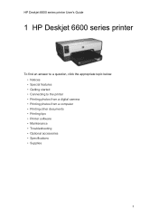 HP Deskjet 6620 HP Deskjet 6600 Printer series printer - (Macintosh OS 9) User's Guide