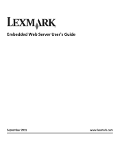 Lexmark Pro5500t Embedded Web Server User's Guide