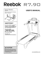 Reebok R7.90 Treadmill English Manual