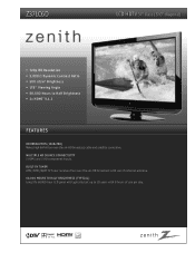 Zenith Z37LC6D Brochure