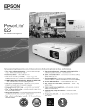 Epson PowerLite 825 Product Brochure