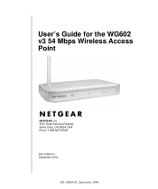 Netgear WG602NA User Guide