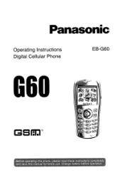 Panasonic EBG60 EBG60 User Guide