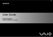 Sony VGN-FW290JTW User Guide