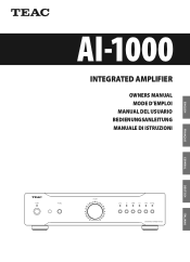 TEAC AI-1000 Owners Manual