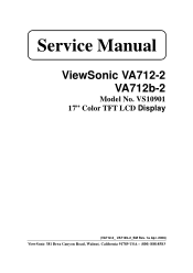 ViewSonic VA712B Service Manual