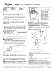 Whirlpool WFG745H0FS Dimension Guide