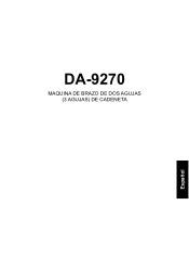 Brother International DA-9270 Instruction Manual - Spanish