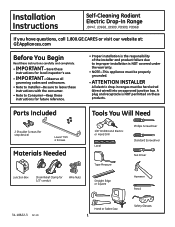 GE PD900DPWW Installation Instructions