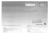 Yamaha C-80 Owner's Manual