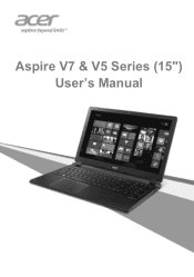Acer Aspire V7-581G User Manual (Windows 8.1)