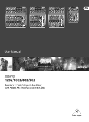 Behringer 1002 Manual