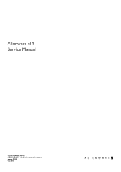 Dell Alienware x14 Service Manual