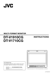 JVC DT-V1710CGU Instruction Manual