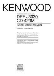 Kenwood CD-423M User Manual