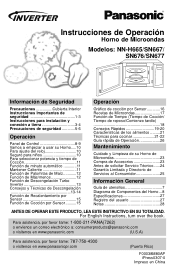 Panasonic NNSN667 Microwave Oven 1.2cf - Spanish