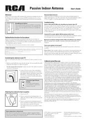 RCA ANT122R Owner/User Manual