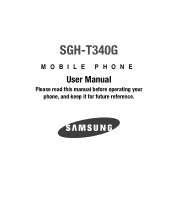 Samsung SGH-T340G User Manual (user Manual) (ver.f7) (English)