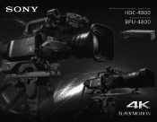 Sony BPU4800L Brochure HDC-4800/BPU-4800 Brochure